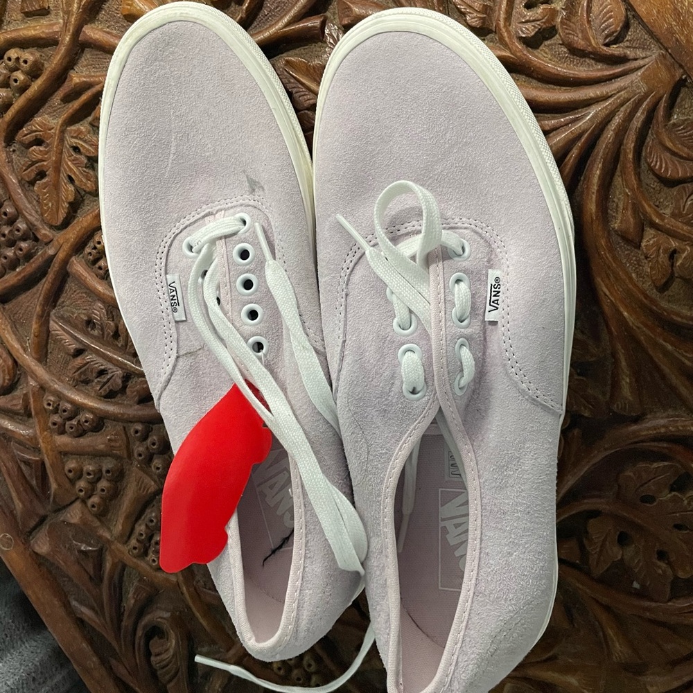 Vans Pink Canvas Sneakers Low-Top Lace-Up